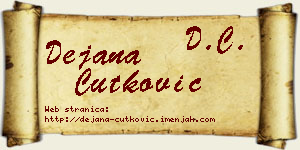 Dejana Ćutković vizit kartica